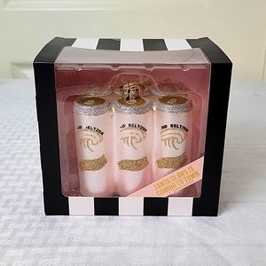 Santa Claws is Coming to Town RD Seltzer Glass ornament by 8 Oak Lane